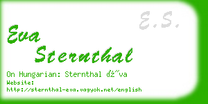 eva sternthal business card